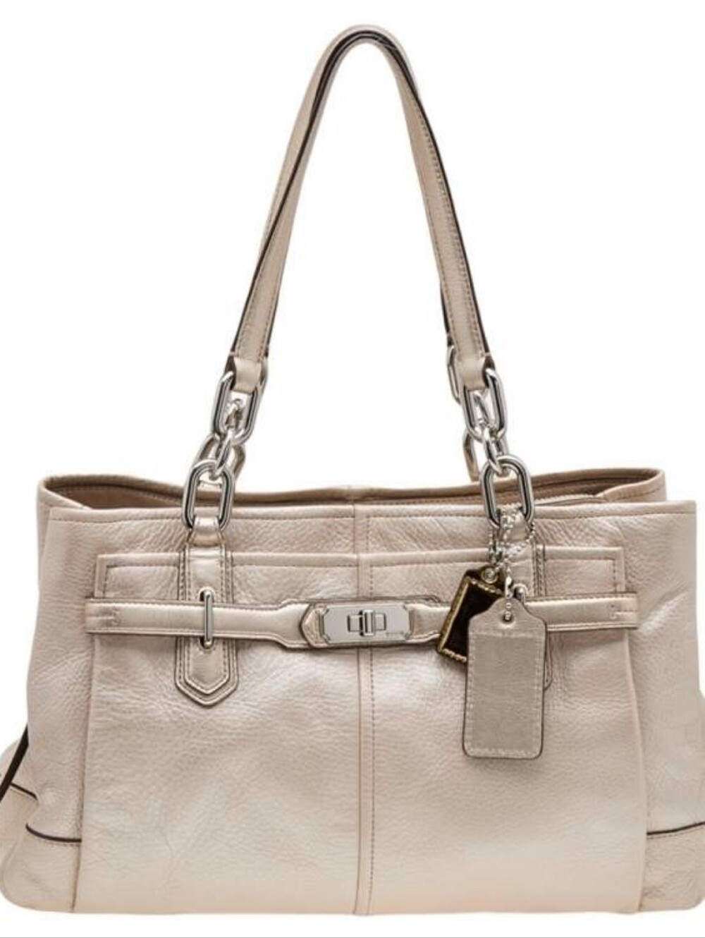 Coach Carryall Chelsea Jayden Metallic Leather bag